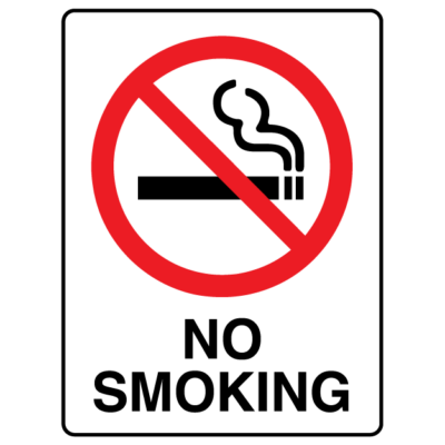 No Smoking - Prohibited Sign