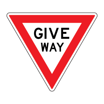 Give Way Regulatory Sign