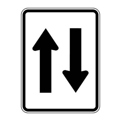 Two Way Traffic Regulatory Sign