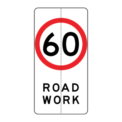 60 Road Work Regulatory Sign