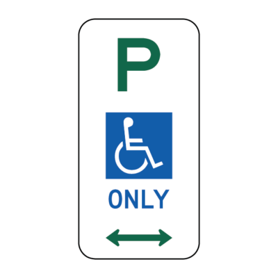 Disabled Parking Only Regulatory Sign