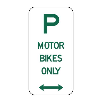 Motorbikes Only Parking Regulatory Sign
