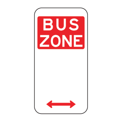 Bus Zone Parking Regulatory Sign