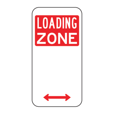 Loading Zone Parking Regulatory Sign