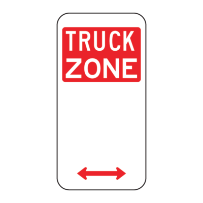 Truck Zone Parking Regulatory Sign