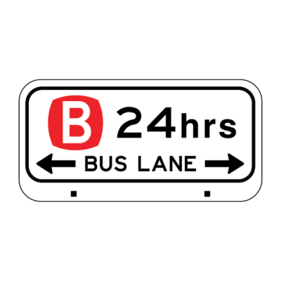 Bus Lane 24Hrs Regulatory Sign