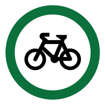 Bicycles Permitted Sign