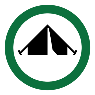 Camping Permitted Sign