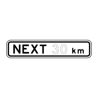 Next Km Regulatory Sign