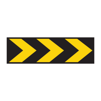 Chevron Temporary Road Sign