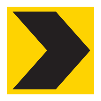 Chevron Group Temporary Road Sign