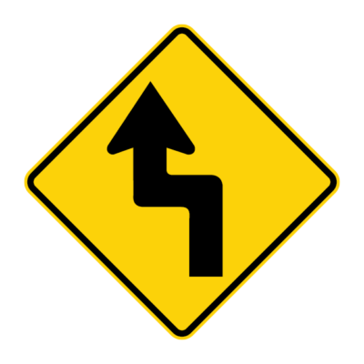 Winding Road Warning Sign
