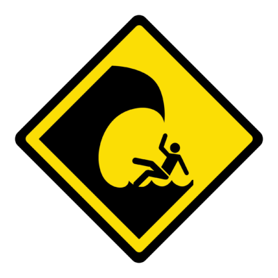 Breaking Waves Hazard Symbol