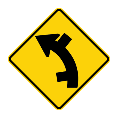 Side Road Junction Y Warning Sign