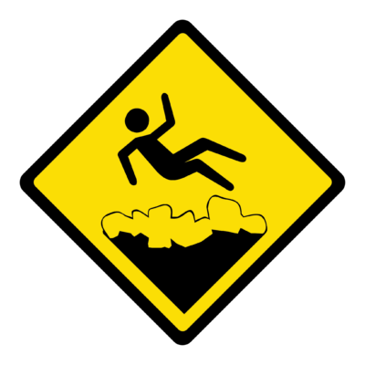 Flash Flood Area Warning Symbol
