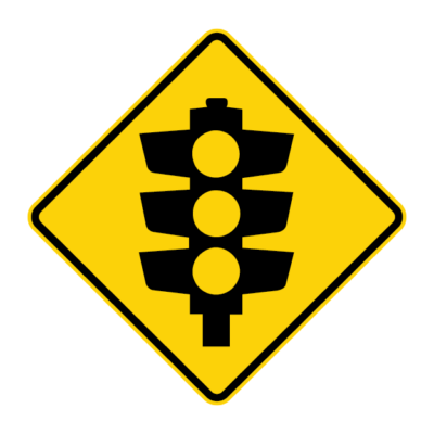 Signals Ahead Warning Sign