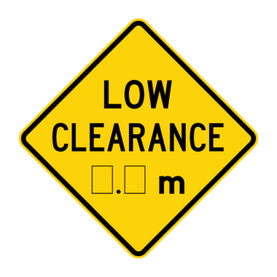 Low Clearance Warning Sign