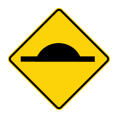 Hump Warning Sign