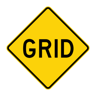 Grid Warning Sign