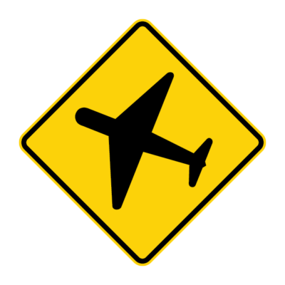 Airfield Warning Sign