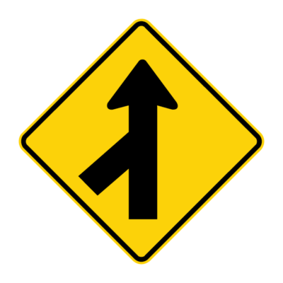 Side Road Junction Sharp Warning Sign