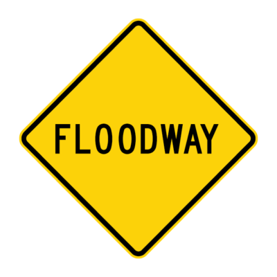 Floodways Warning Sign