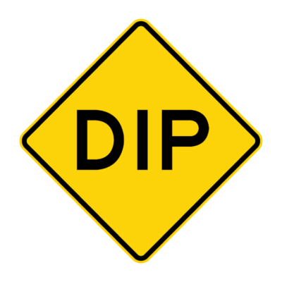 Dip Warning Sign