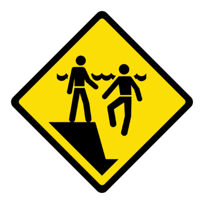 Deep Water Warning Sign