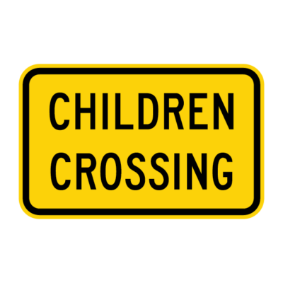 Children Crossing Warning Sign