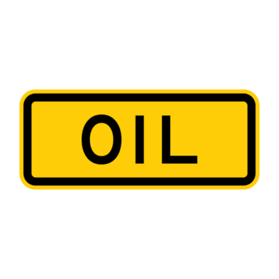 Oil Warning Sign