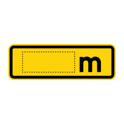 M Warning Sign