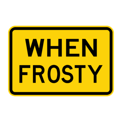 When Frosty Warning Sign