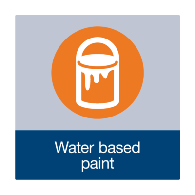 Water Based Paint Waste Facility Management Sign
